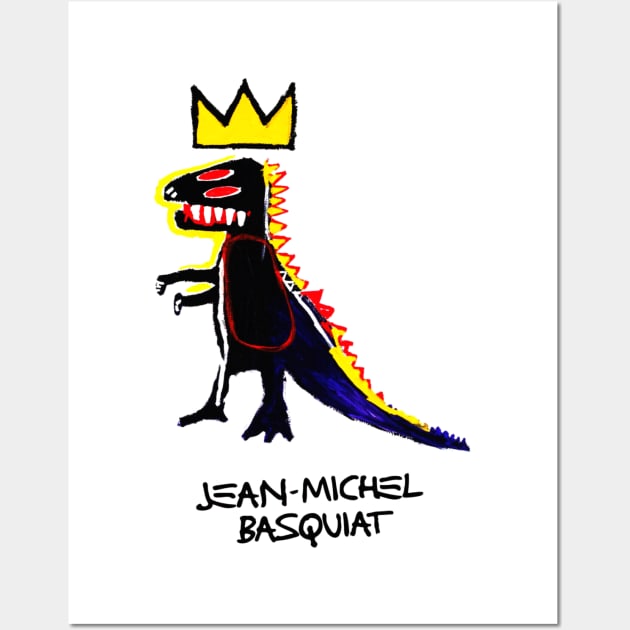 Jean Michel Basquiat artwork Wall Art by small alley co